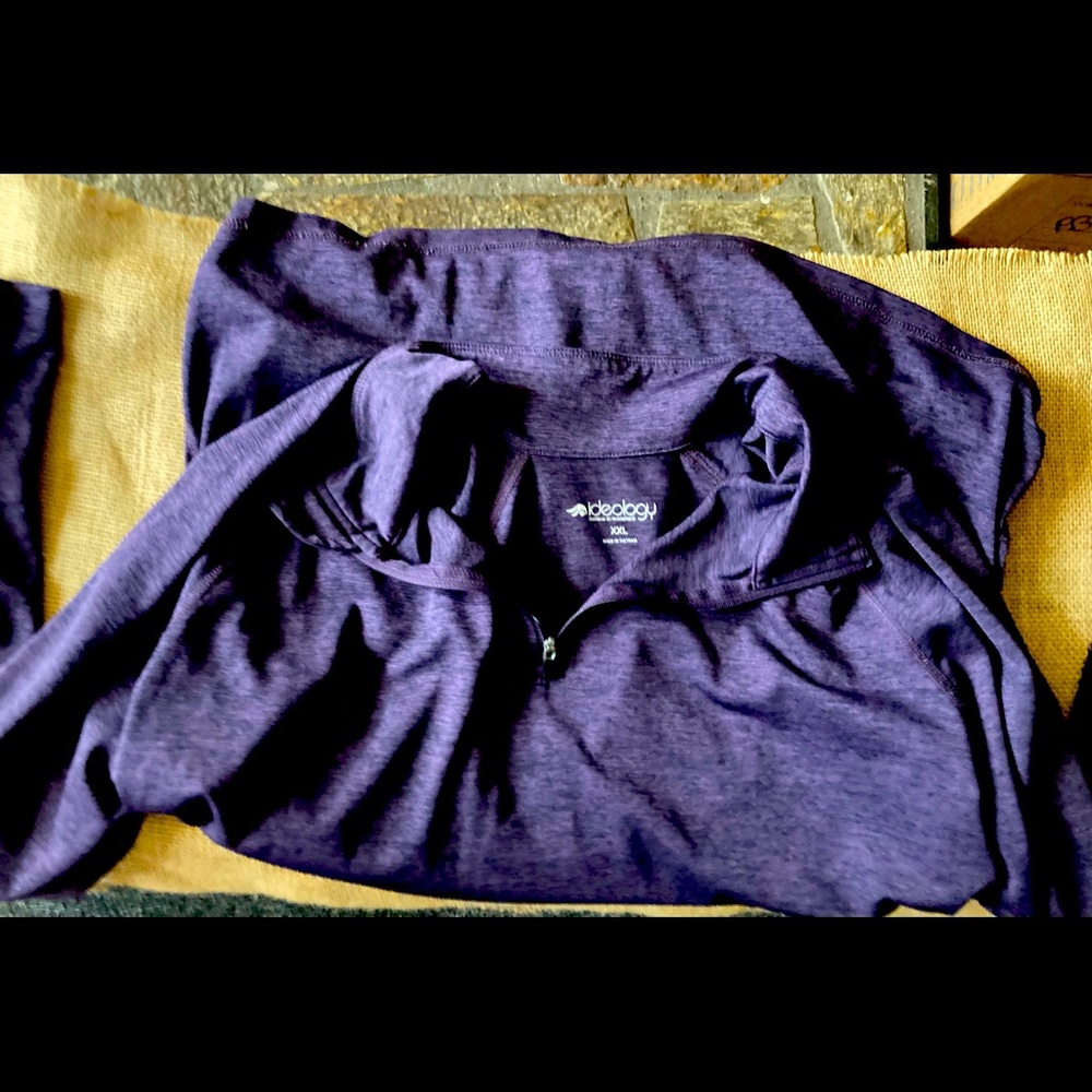 Half Zip workout shirt